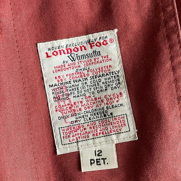 London Fog Vintage Convertible Trench Coat - 12 P - Picture 2 of 13